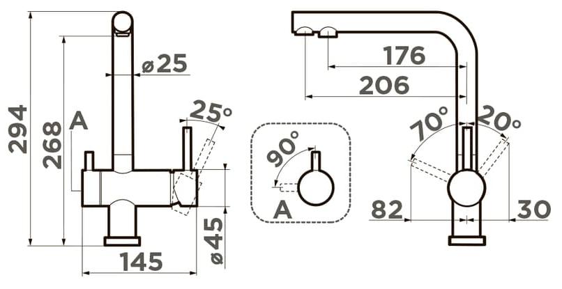 Схема с размерами