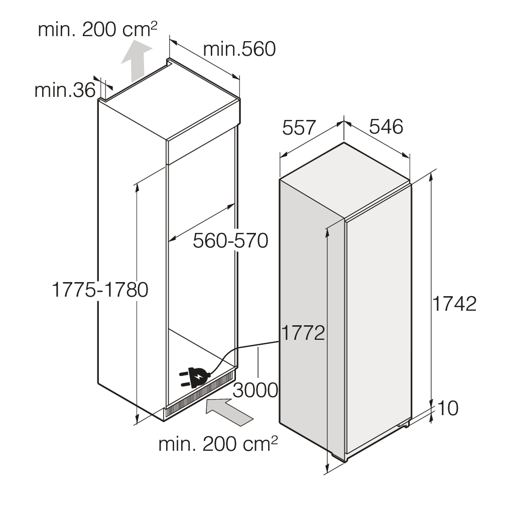 Схема встраивания с размерами Схема встраивания с размерами