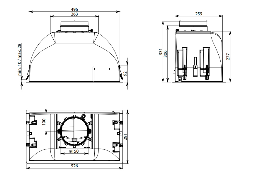 Схема с размерами