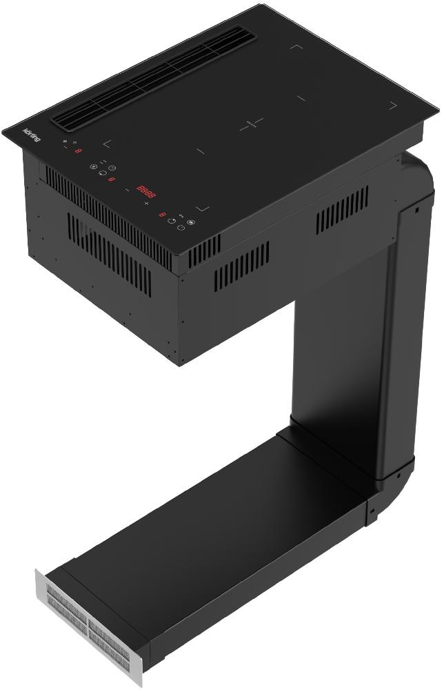 Индукционная варочная панель с интегрированной вытяжкой Korting HIBH 40980 NB Индукционная варочная панель с интегрированной вытяжкой Korting HIBH 40980 NB