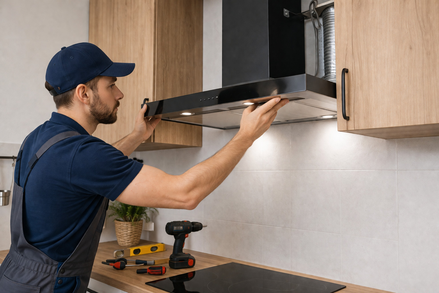 Как установить вытяжку Graude