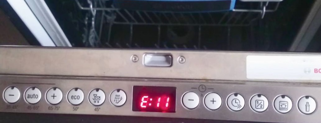 Ошибка Е11 в посудомоечной машине Bosch.
