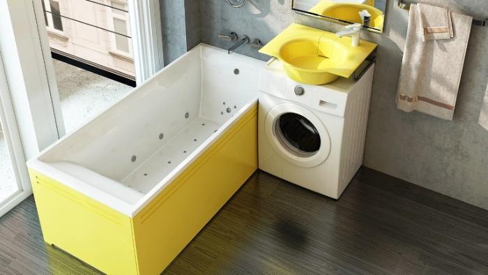 Стиральная машина в интерьере Стиральная машина в интерьере