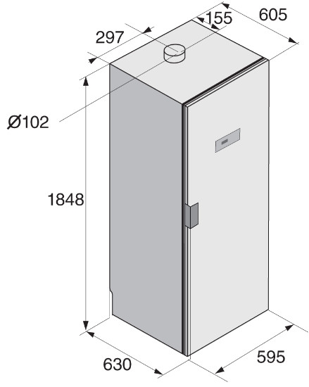 Размеры сушильных машин