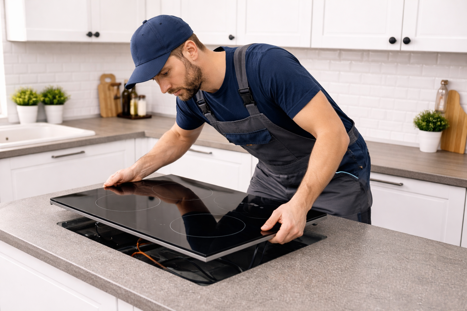 Как подключить индукционную варочную панель Graude