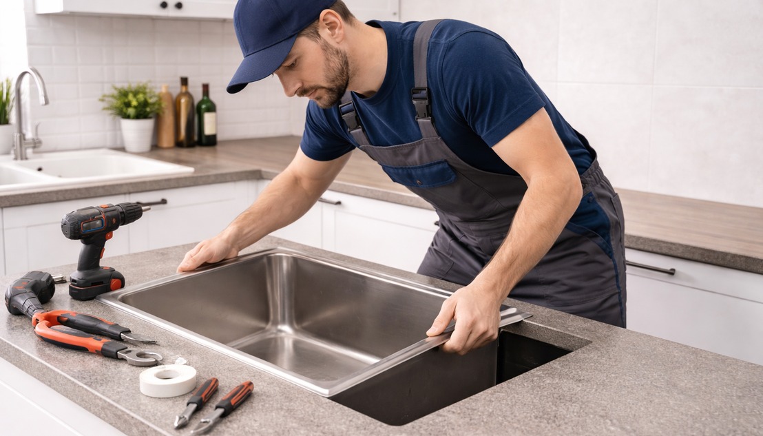 Как установить мойку Graude