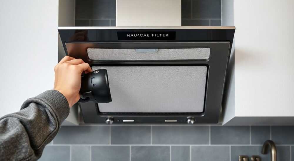 Правильное положение стрелки направления воздушного потока на фильтре