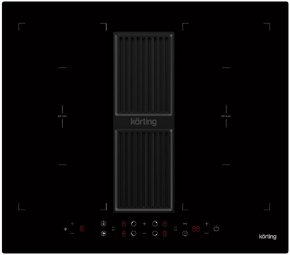 Индукционная варочная панель с интегрированной вытяжкой Korting HIBH 68980 NB фото