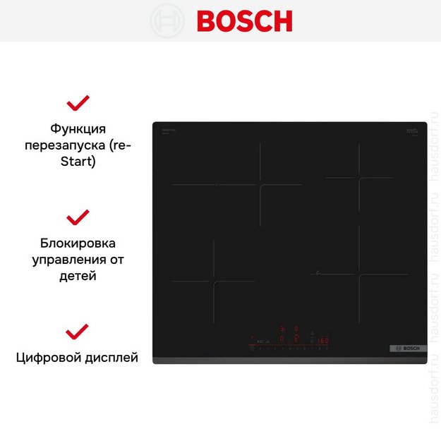 Индукционная варочная панель Bosch PIF63KHC1E (preview 5)