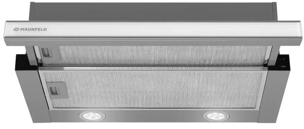 Встраиваемая вытяжка Maunfeld VSQ 60 нержавеющая сталь/белое стекло (preview 3)