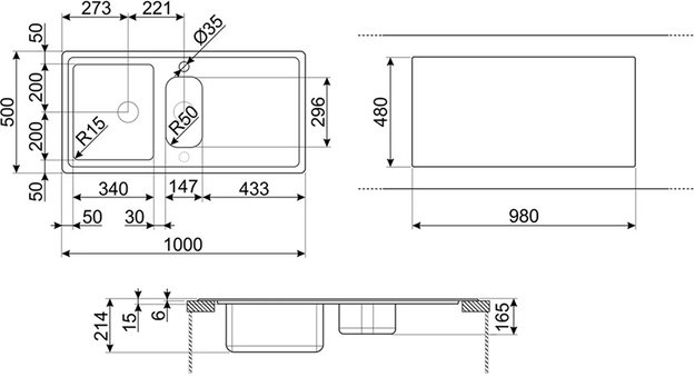 Мойка Smeg LDR102-2 (фото 3) Мойка Smeg LDR102-2 (preview 3)