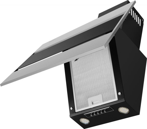 Кухонная вытяжка MAUNFELD Bridge 50 нержавеющая сталь\черное стекло (фото 3) Кухонная вытяжка MAUNFELD Bridge 50 нержавеющая сталь\черное стекло (preview 3)