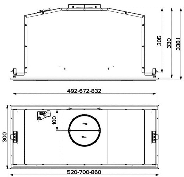 Встраиваемая вытяжка Faber INCA LUX EV8 X/WH A70 (preview 6)