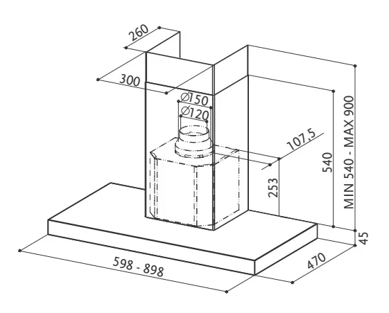 Вытяжка Faber BELLA EG8 X A90 FB EXP (preview 2)