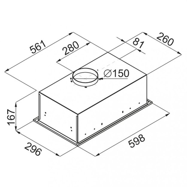Встраиваемая кухонная вытяжка MAUNFELD Fantasy 1000ST 60 черное стекло (preview 3)