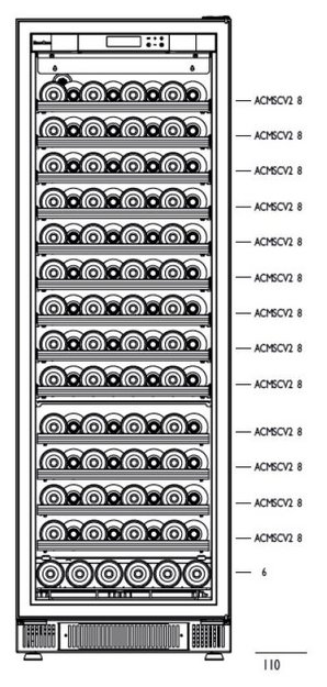 Встраиваемый мультитемпературный винный шкаф EuroCave K-800019-L (preview 2)