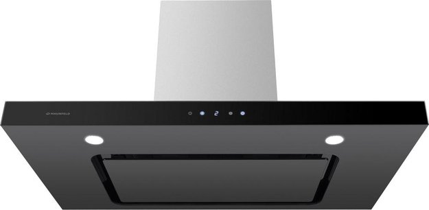 Встраиваемая кухонная вытяжка MAUNFELD Norfolk 90 нержавеющая сталь\черное стекло (preview 7)