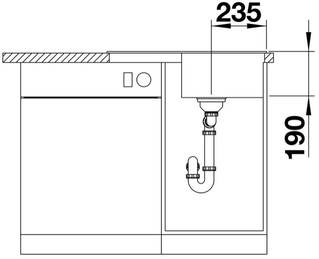 Мойка BLANCO ZIA 45 S Compact Silgranit антрацит (фото 4) Мойка BLANCO ZIA 45 S Compact Silgranit антрацит (preview 4)