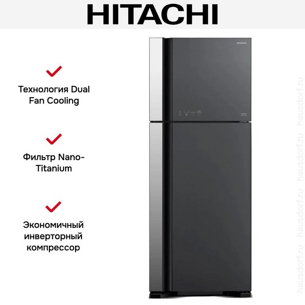 Холодильник Hitachi HRTN7489DFGGRCS (preview 4)