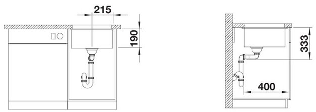 Мойка Blanco ROTAN 400-U Silgranit кофе (preview 4)