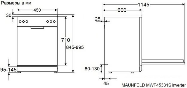Посудомоечная машина Maunfeld MWF45331W Inverter (preview 13)