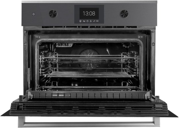 Компактный духовой шкаф с микроволнами Kuppersbusch CBM 6350.0 GPH 2 Black Chrome (фото 2) Компактный духовой шкаф с микроволнами Kuppersbusch CBM 6350.0 GPH 2 Black Chrome (preview 2)