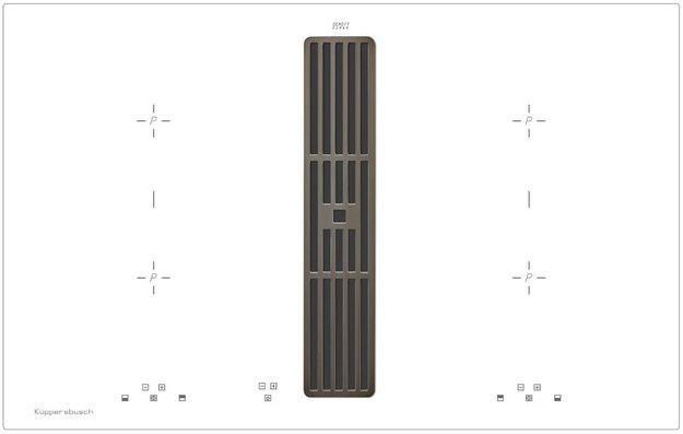 Варочная панель с вытяжкой Kuppersbusch KMI 8500.0 WR Black Chrome (preview 1)