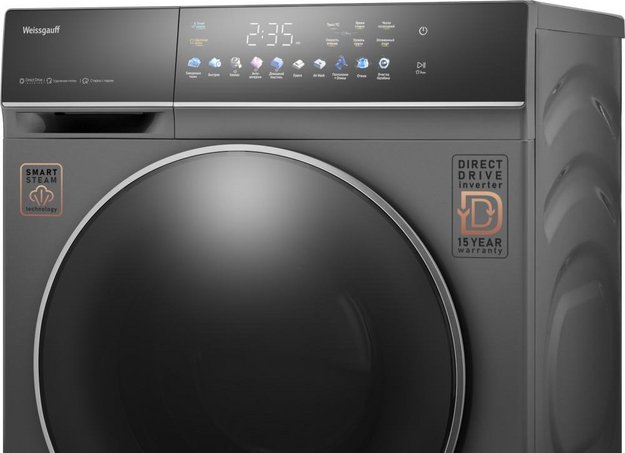 Стиральная машина Weissgauff WMD 62210 Direct Drive Touch Inverter Steam Grey (preview 6)
