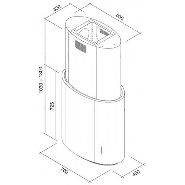 Вытяжка Falmec Elittica isola 70 ix (800) ECP (preview 4)