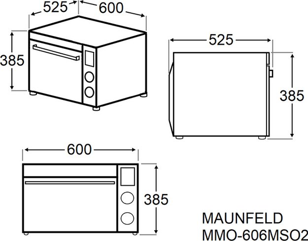 Мини-печь Maunfeld MMO-606MS02 (preview 11)