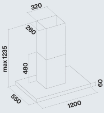 Вытяжка Falmec PLANE ISOLA WHITE 120 PLUS (фото 2) Вытяжка Falmec PLANE ISOLA WHITE 120 PLUS (preview 2)