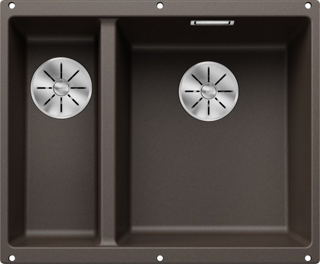 Мойка BLANCO SUBLINE 340/160-U Silgranit кофе, чаша справа (фото 1) Мойка BLANCO SUBLINE 340/160-U Silgranit кофе, чаша справа (preview 1)
