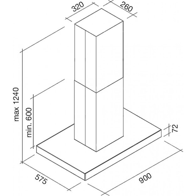 Вытяжка Falmec Blade isola 90 ix (800) stec black (preview 4)