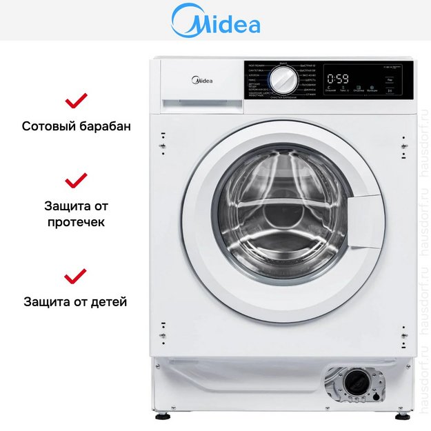 Встраиваемая стиральная машина Midea MFA06W80B/W (preview 8)