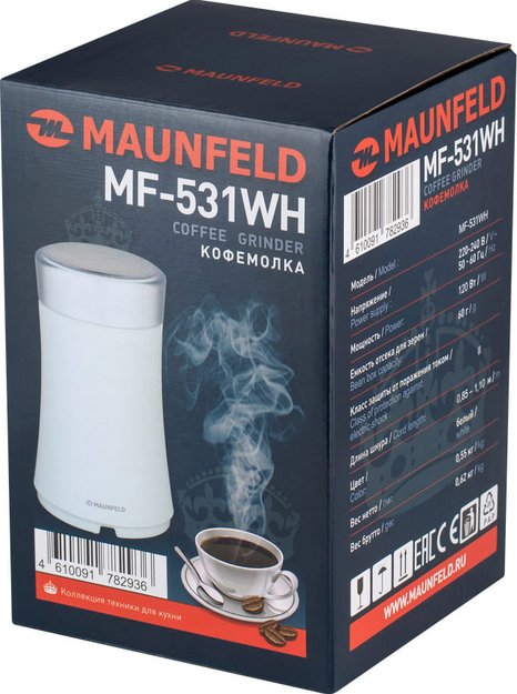 Кофемолка Maunfeld MF-531WH (фото 8) Кофемолка Maunfeld MF-531WH (preview 8)