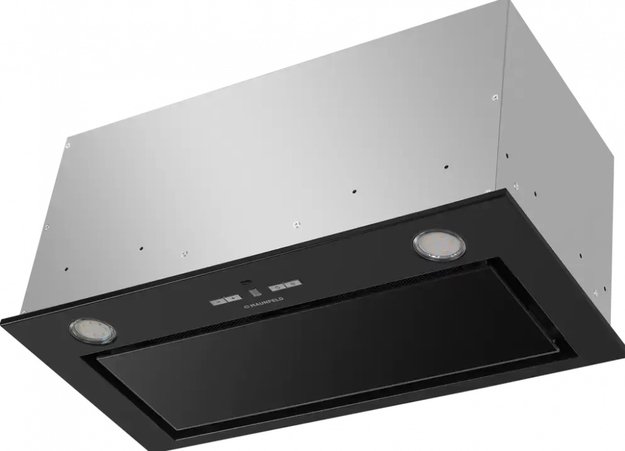 Встраиваемая кухонная вытяжка MAUNFELD Fantasy 1000ST 60 черное стекло (preview 1)