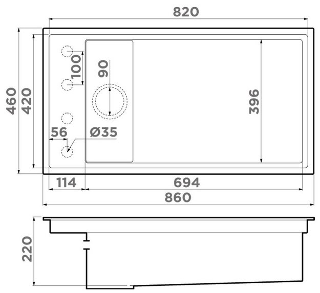 Мойка Omoikiri Kinaru Pro 86-U/I CN Canyon (preview 10)