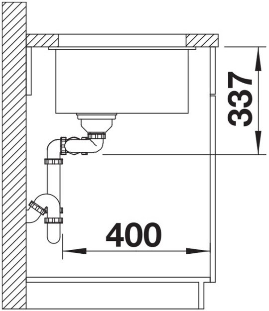 Мойка BLANCO SUBLINE 480/320-U Silgranit антрацит (preview 6)