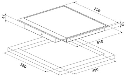 Варочная панель Smeg P764PO новая с витрины (preview 2)