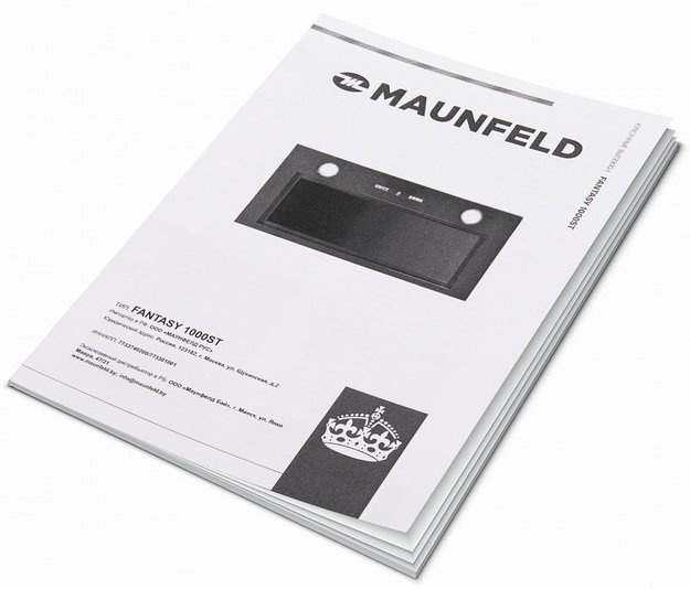 Встраиваемая кухонная вытяжка MAUNFELD Fantasy 1000ST 60 черное стекло (preview 13)