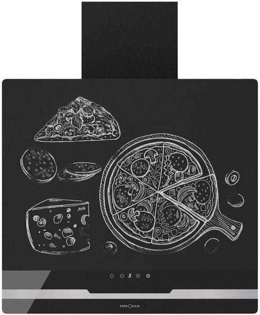 Вытяжка Krona DOMENIKA 600 BLACK/INOX S (фото 1) Вытяжка Krona DOMENIKA 600 BLACK/INOX S (preview 1)