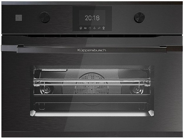 Компактный духовой шкаф с микроволнами Kuppersbusch CBM 6350.0 GPH 2 Black Chrome (фото 1) Компактный духовой шкаф с микроволнами Kuppersbusch CBM 6350.0 GPH 2 Black Chrome (preview 1)