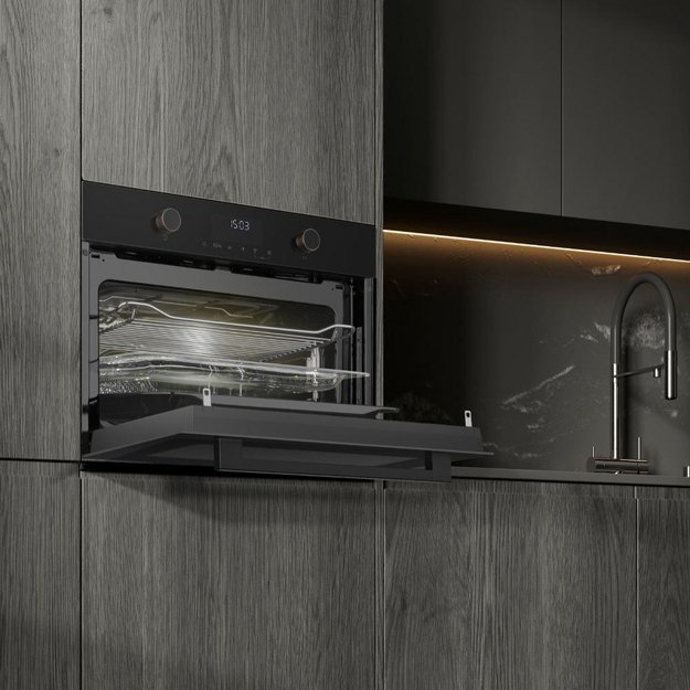 Компактный духовой шкаф с СВЧ Weissgauff OE 4551 DB Black Edition (preview 8)