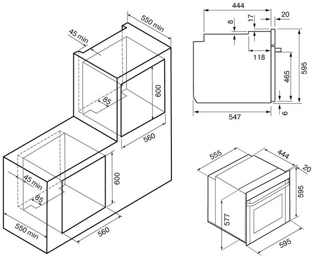 Духовой шкаф KRONA MOTIV 60 BL (preview 15)
