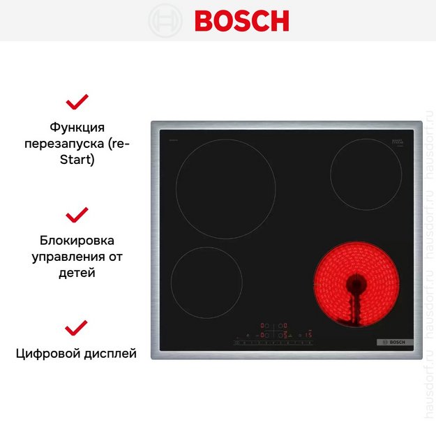 Электрическая варочная панель Bosch PKE645FP2E (preview 3)