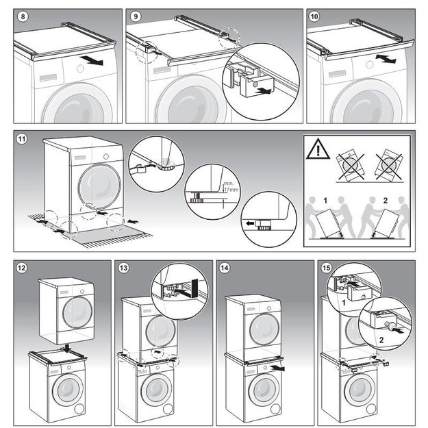 Соединительный элемент с выдвижной пололкой Bosch WTZ27500 (preview 2)
