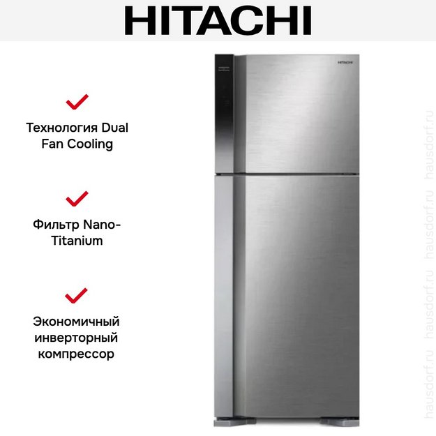 Холодильник Hitachi HRTN7489DFBSLCS (preview 3)