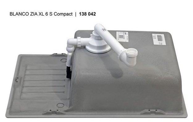 Мойка BLANCO ZIA XL 6 S Compact Silgranit черный (фото 7) Мойка BLANCO ZIA XL 6 S Compact Silgranit черный (preview 7)