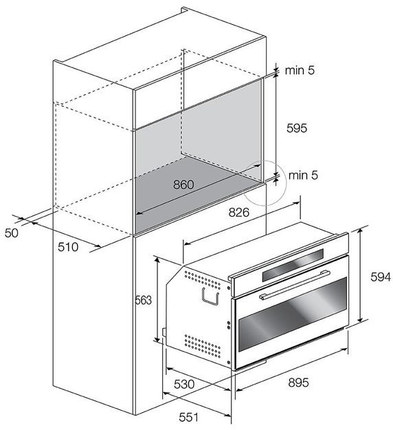 Духовой шкаф Fulgor Milano FCO 9613 TM 2F X (фото 4) Духовой шкаф Fulgor Milano FCO 9613 TM 2F X (preview 4)