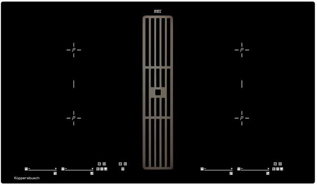 Варочная панель с вытяжкой Kuppersbusch KMI 9800.0 SR Black Chrome (preview 1)